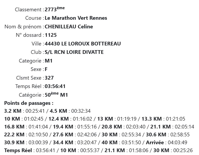 Maratho VERT res Celine