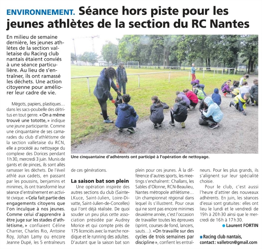 2026 06 11 Hebdo sevre maine RCN Vallet Ramassage Déchets