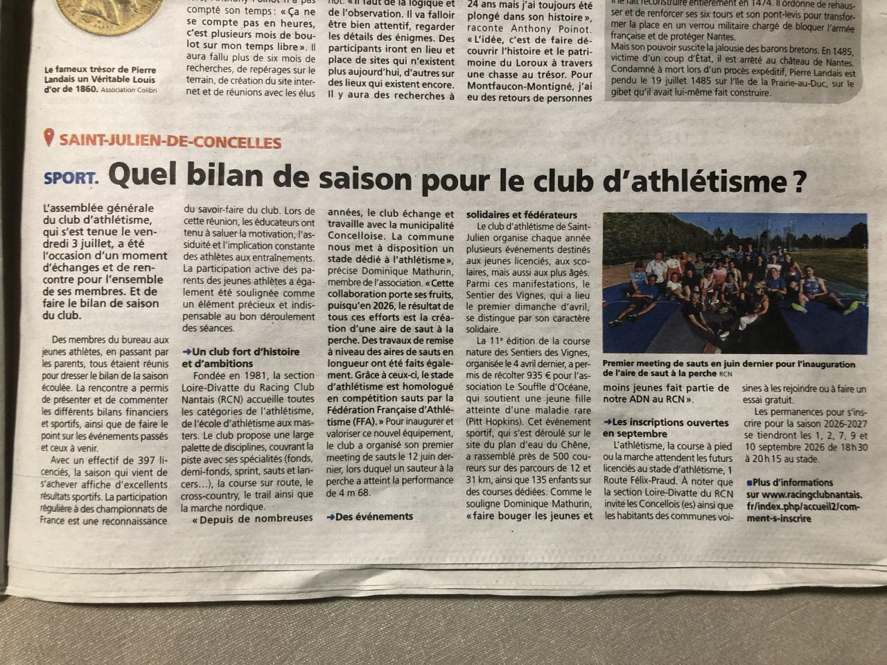 Artiche de presse HEBDO du 23 juillet 2026 1