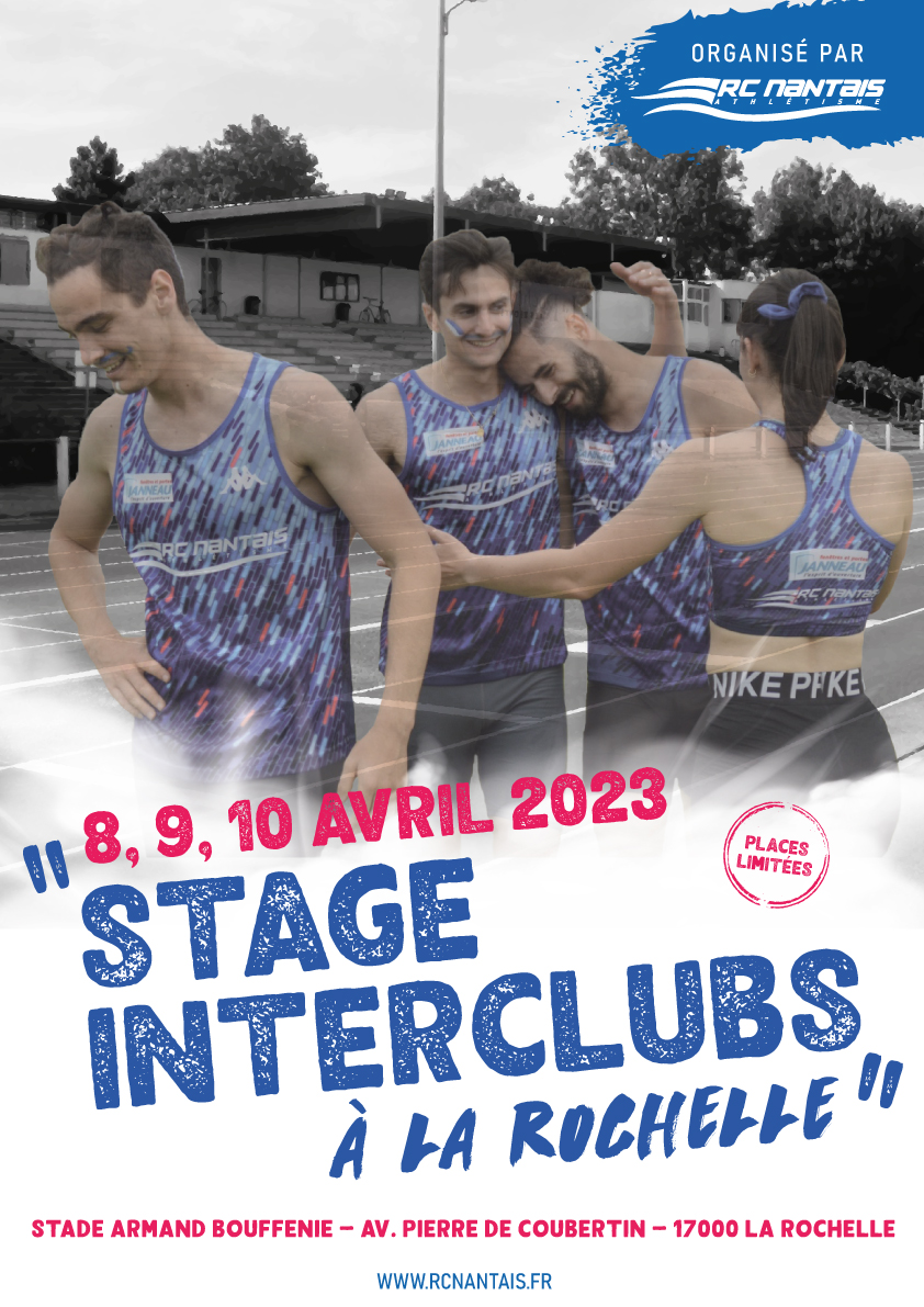 AFFICHE STAGE INTERCLUBS LA ROCHELLE 2023