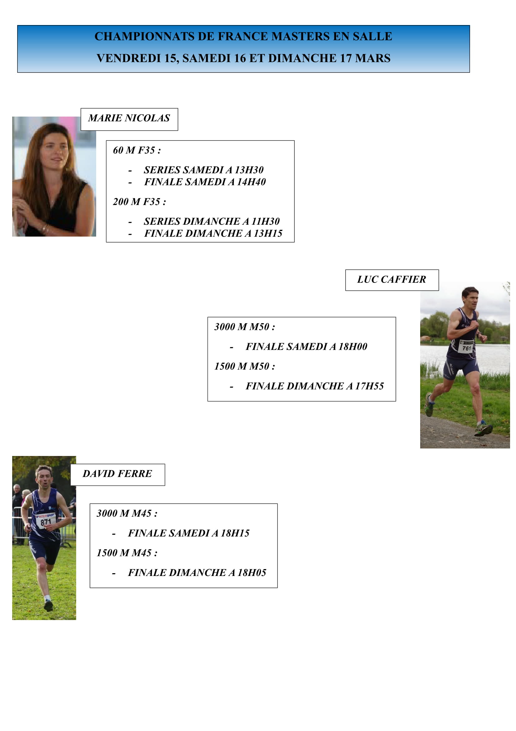 Les championnats de France 2019 à Liévin 1
