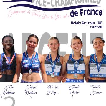 [RELAIS 4X1TOUR JUF - VICE-CHAMPIONNES DE FRANCE JUF]⚪🔵