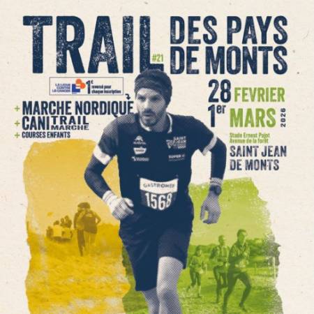  28/02 - 01/03/2026 -   Trail des Pays de Monts SAINT JEAN DE MONTS 01/03/2026 -  L'Atlantic'Trail REZE - PORNIC 28/02/2026 -  10km de CARQUEFOU 01/03/2026 -  Les Foulées Saint-Gilloises SAINT GILLES 28/02/2026 -  Sortie Prepa Marathon et Semi 01/03/2026 