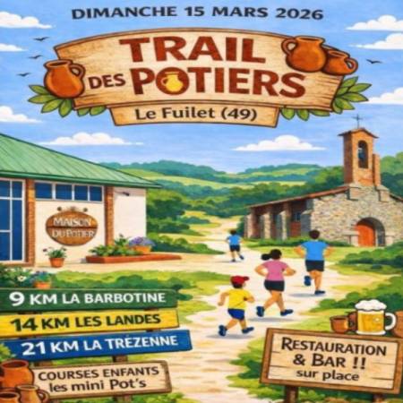 15/03/2026 -   Trail des Potiers LE FUILLET 15/03/2026 -  Course Solidaire Unicef Hippodrome NANTES 15/03/2026 -  Reconnaissance Sentiers des Vignes 15/03/2026 -  Sortie Prépa Marathon et Semi 14 -15/03/2026 -  Racing Games NANTES 14/03/2026 -  Match Inte