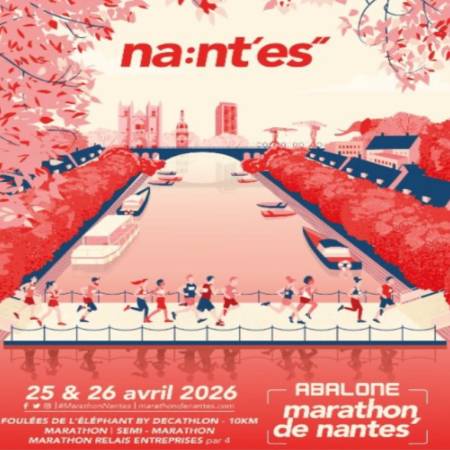 25 & 26/04/2026 -  Marathon de NANTES 25 & 26/04/2026 -  Trail des Abihens SAINT JACUT DE LA MER 26/04/2026 -  Champ dép 44 Cadets à Masters - 1ère et 2ème j SAINT NAZAIRE 25 & 26/04/2026 -  LE COIN 