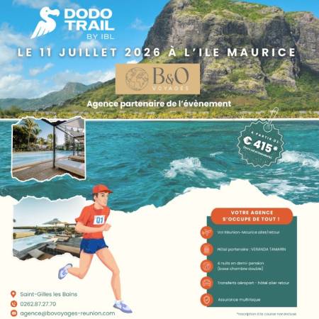 12/07/2026  DODO Trail ILE MAURICE  11/07/2026 -  L'AFTER-SEASON ... -  LE COIN 